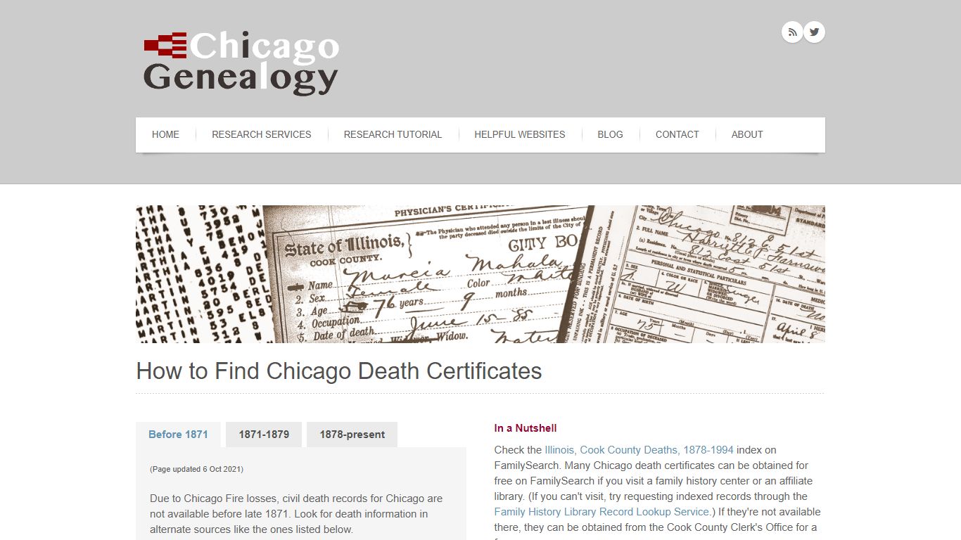 ChicagoGenealogy | How to Find Chicago Death Certificates